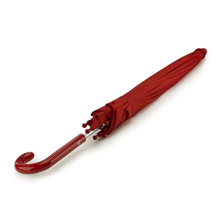 Ombrello Heart Junior in vibrant red, lightweight fiberglass design, heart-shaped canopy for magical style.