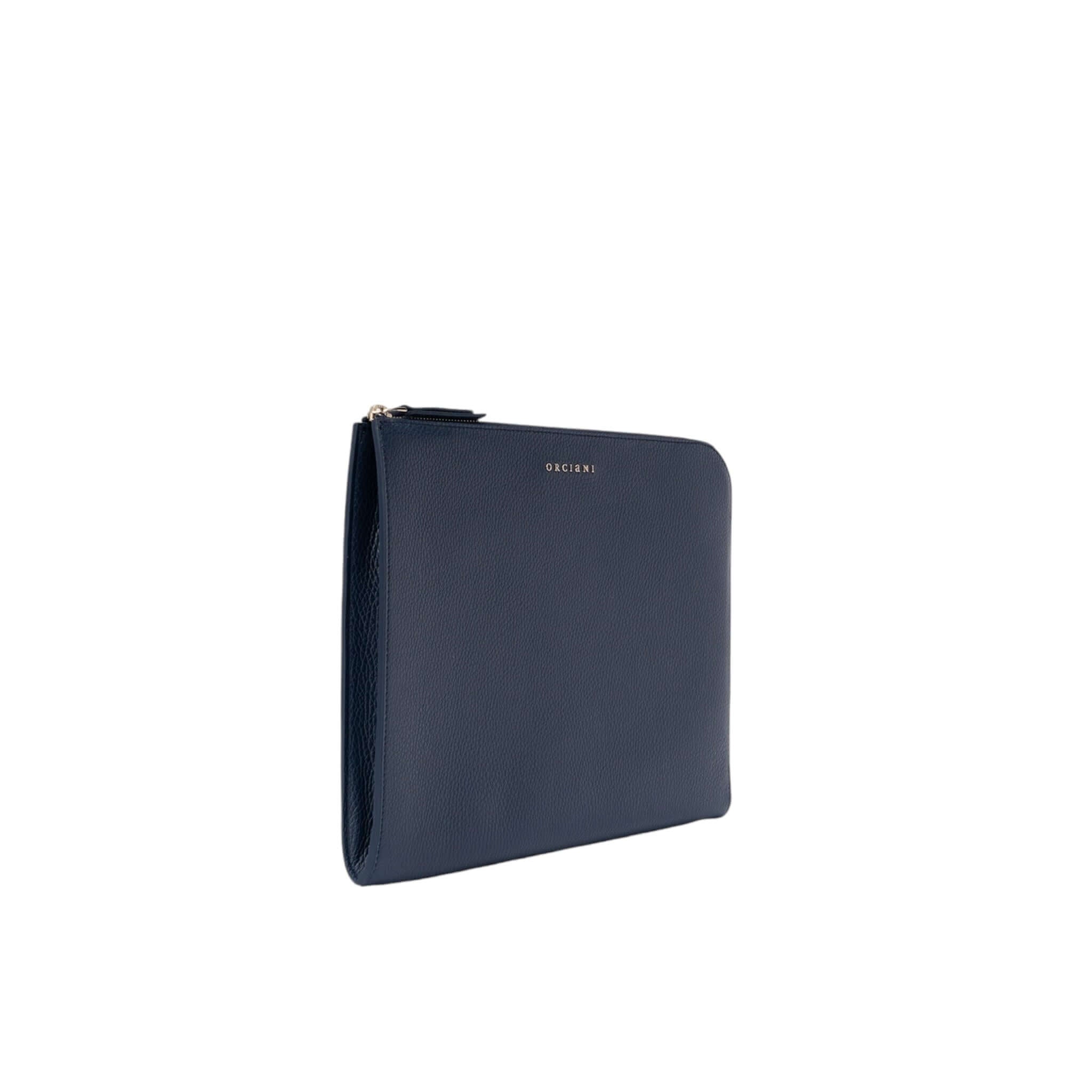 Portadocumenti Micron in Pelle, elegante, slim, chiusura zip, realizzato in Italia, perfetto per uomo professionale.