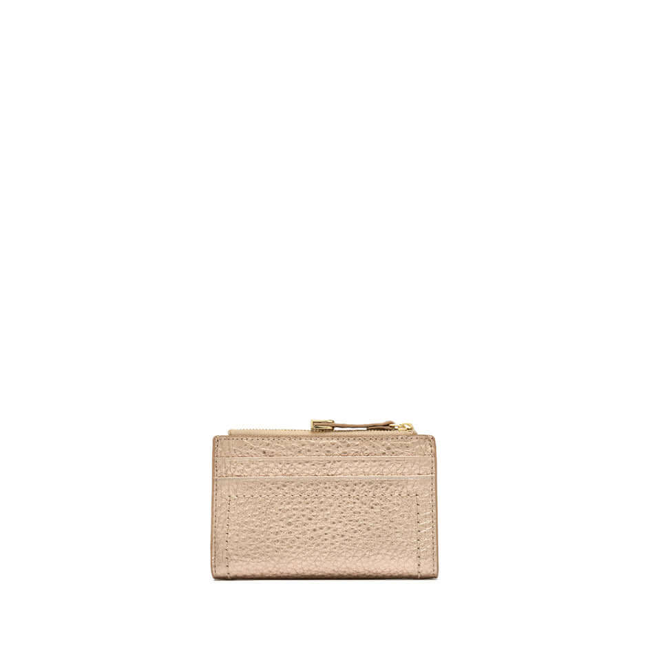 PORTAFOGLIO Gianni Chiarini elegante in pelle grana maxi con chiusura a zip, compatto e stiloso.