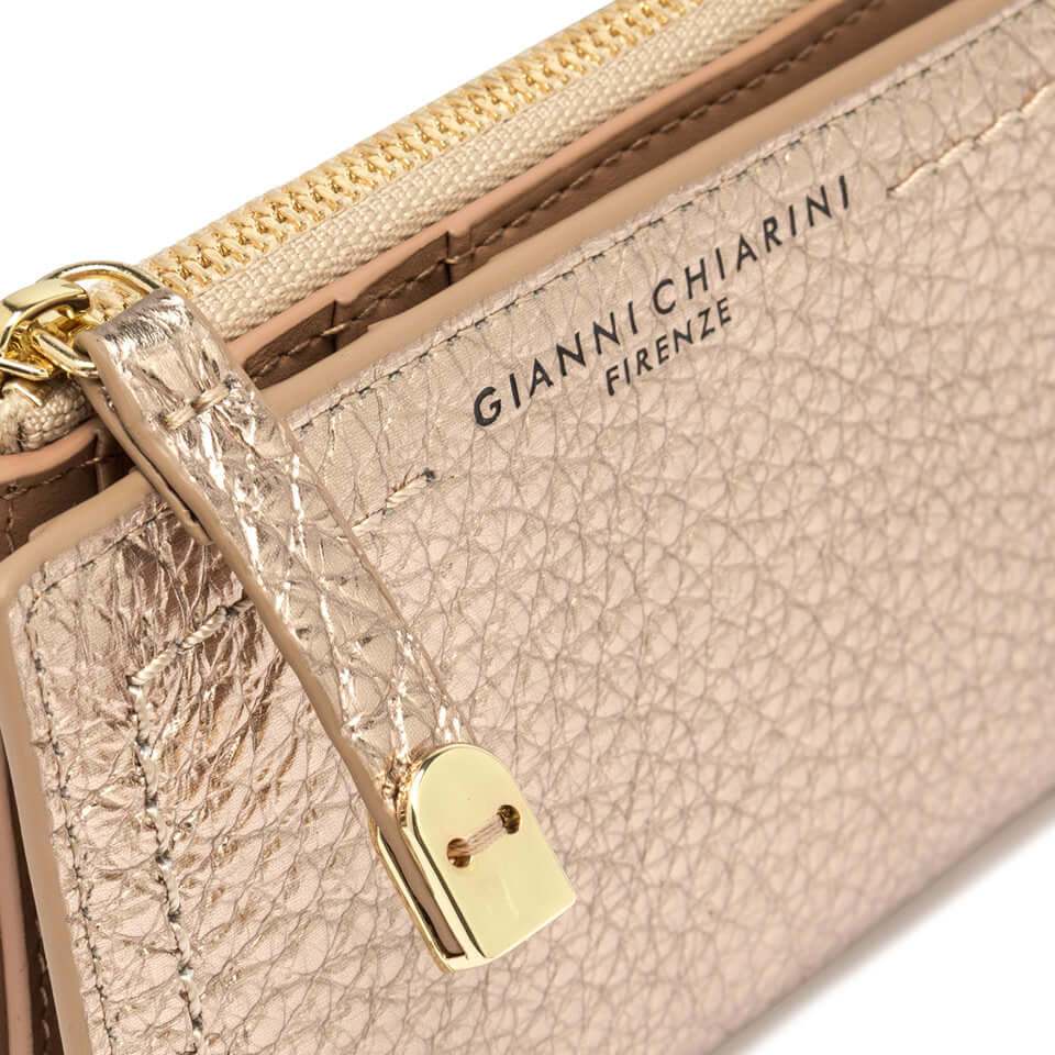 PORTAFOGLIO Gianni Chiarini Firenze in pelle grana maxi con chiusura a zip, elegante e pratico.