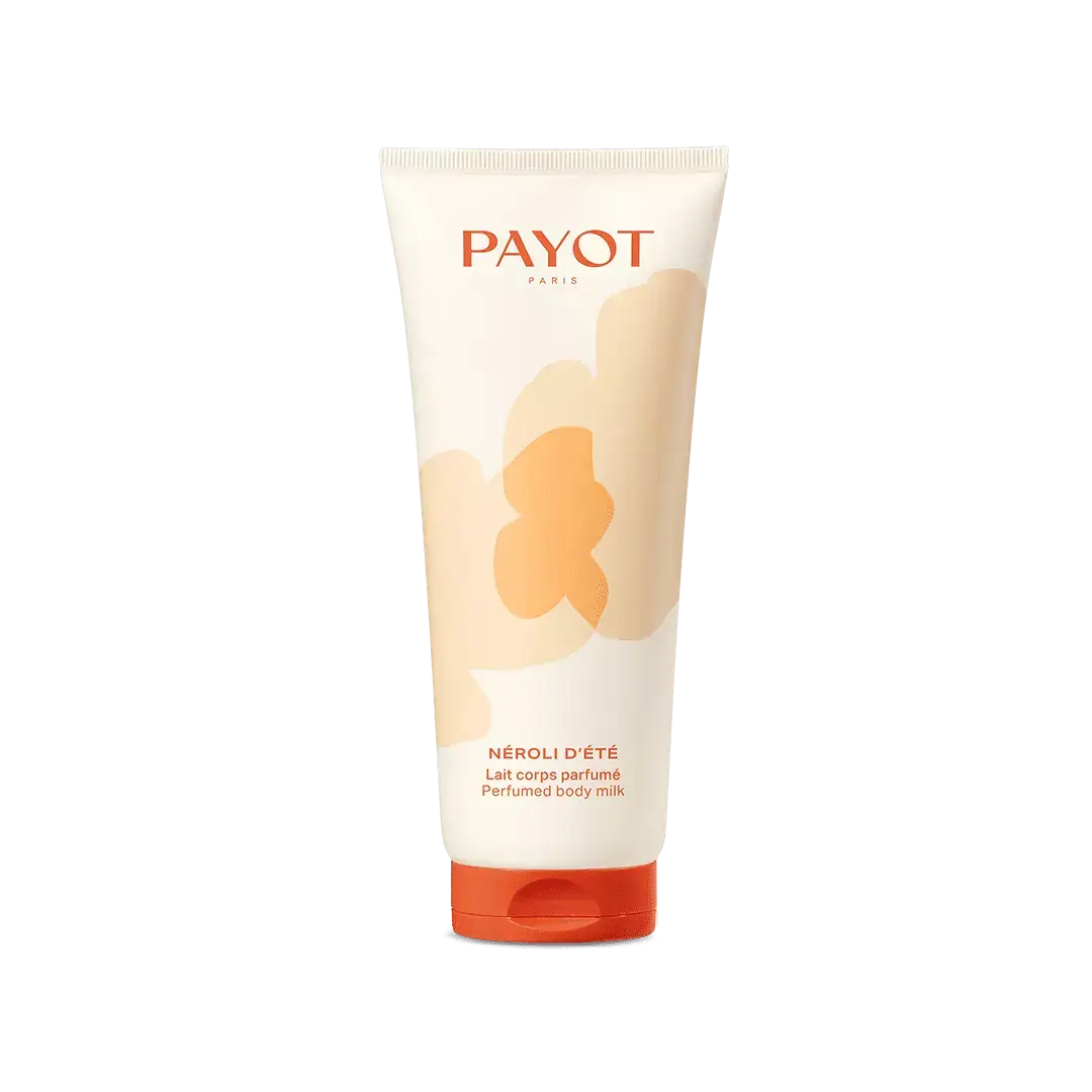 Payot Néroli d'Été perfumed body milk in a stylish tube, featuring natural ingredients for hydration.
