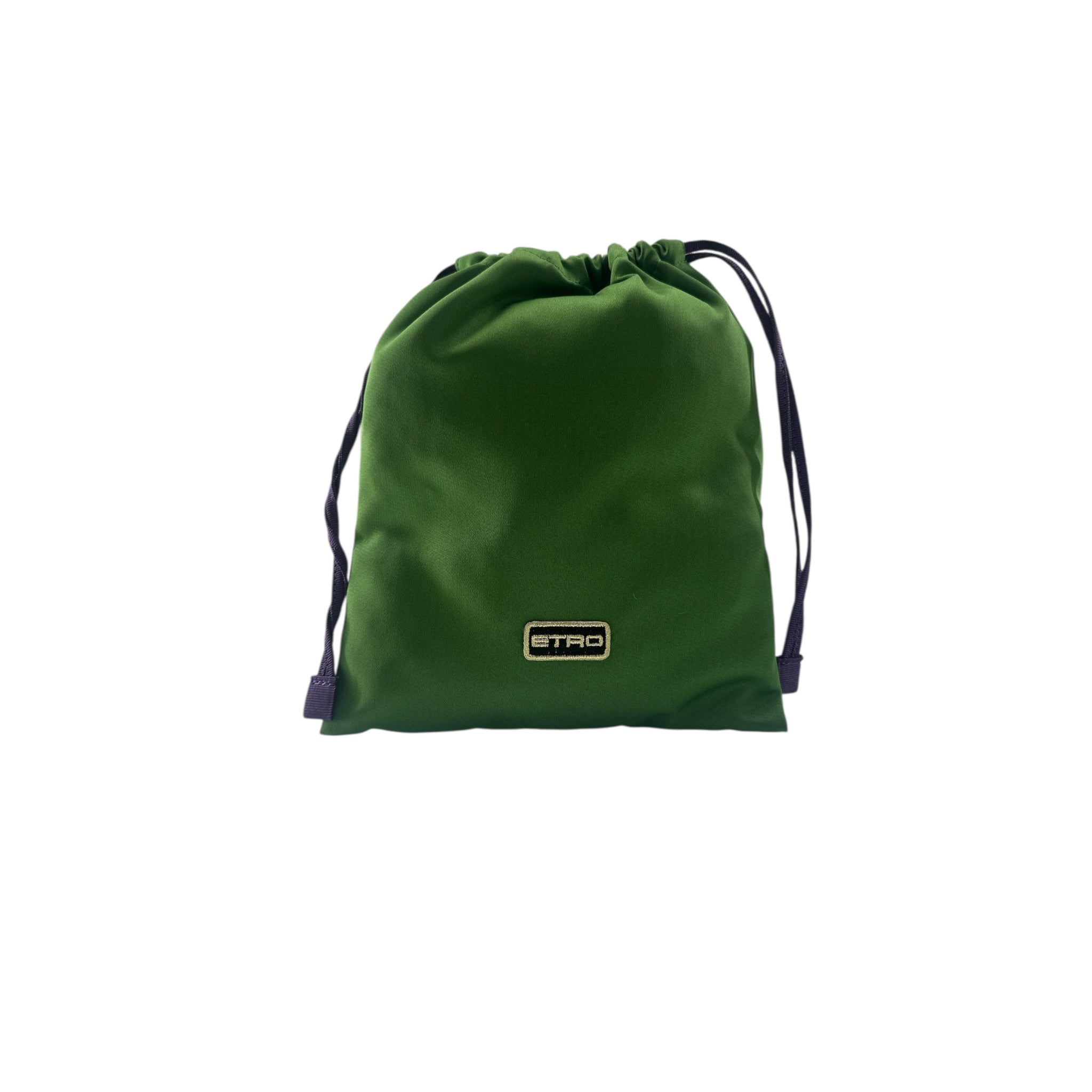 Sacchetto Elegante verde di Etro, sacchettino pratico per bellezza e accessori dal design raffinato.