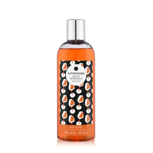 Spritz Veneziano Gel Doccia 300ml, anti-oxidant shower gel enriched with rhubarb, orange, and red china.