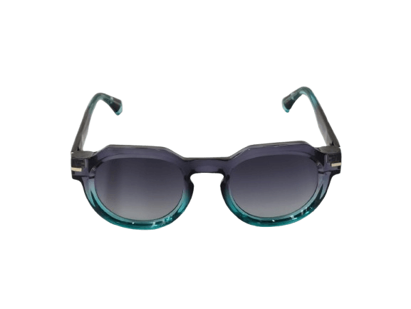 Sunny Island C57 occhiali da sole con design blu/viola e gradient turchese, collezione XY by AirDP.