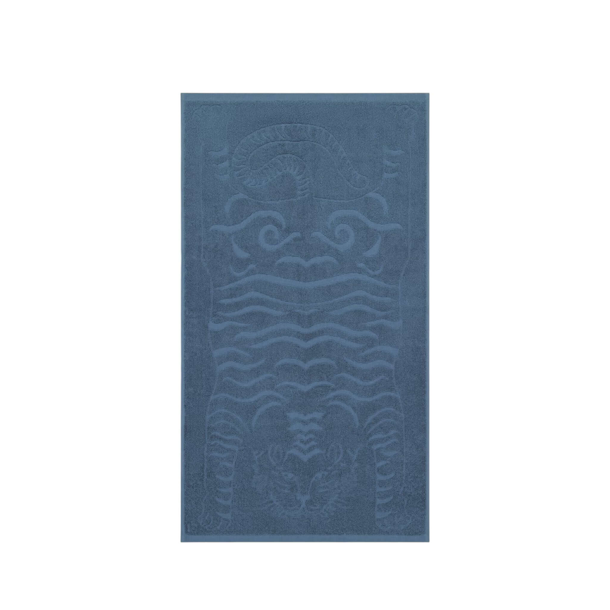 Telo da bagno grande Baldo con design di tigre, 100% cotone, 90 x 160 cm, prodotto in Portogallo.