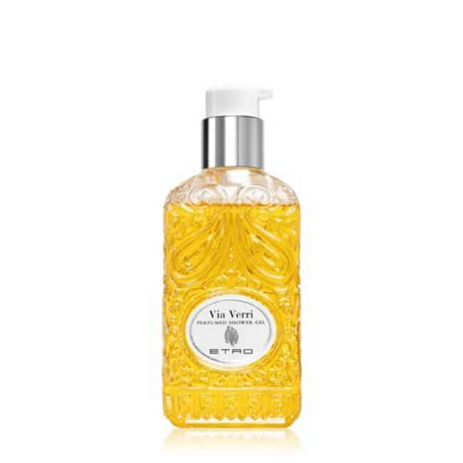 Via Verri Shower Gel by ETRO in an elegantly designed bottle, 250 ml, featuring a soft, unisex fragrance.