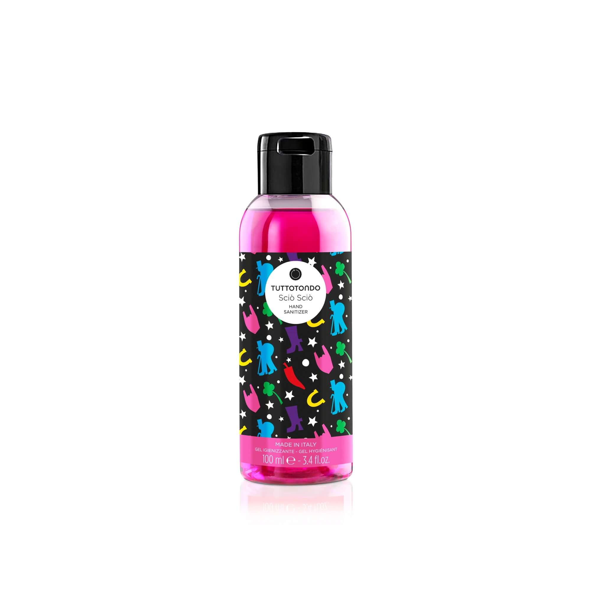 Sciò Sciò Igienizzante gel igroalcolico 100 ml con oli essenziali per una pulizia efficace delle mani.