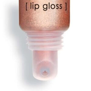 Lucidalabbra Sunlight lip gloss tube with a natural light finish and fine copper and pearl glitters.