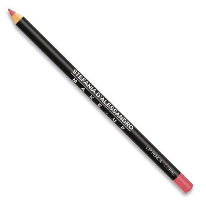 Matita labbra Coral di Stefania D'Alessandro, ideale per labbra intense e come base per rossetti naturali e colorati.