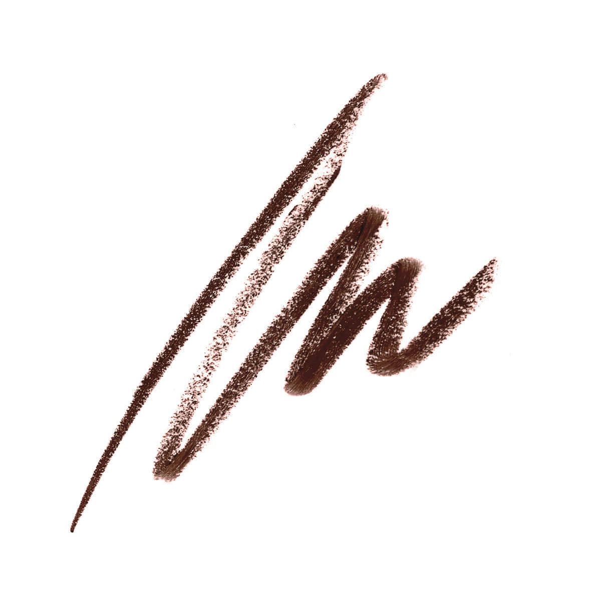 Swatch of smooth, long-lasting brown eyeliner for precise application on eyes.