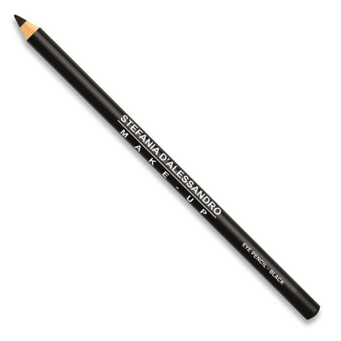 Black eye pencil by Stefania D'Alessandro, highly pigmented for an intense and long-lasting effect.