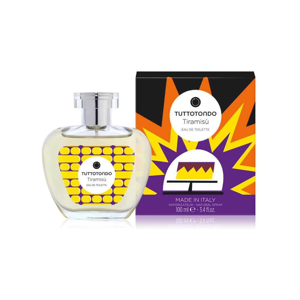 Tiramisù Eau De Toilette 100 ml by Tuttotondo, featuring fresh bergamot and warm notes of patchouli.