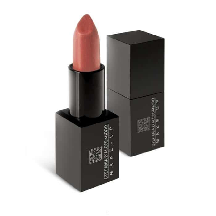 Rossetto Copper lipstick in sleek black packaging, 4 ml stick, offering a rich copper pearl finish.