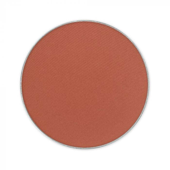 Ombretto Rust, ruggine makeup, 4g versatile eyeshadow in rich brown-orange shade.