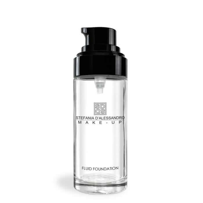 Flacone vuoto ricaricabile per fondotinta fluido da 30ml, in vetro resistente e riciclabile.