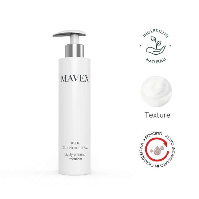 Body Sculpture Cream, a firming anti-cellulite treatment with natural ingredients and rich texture.