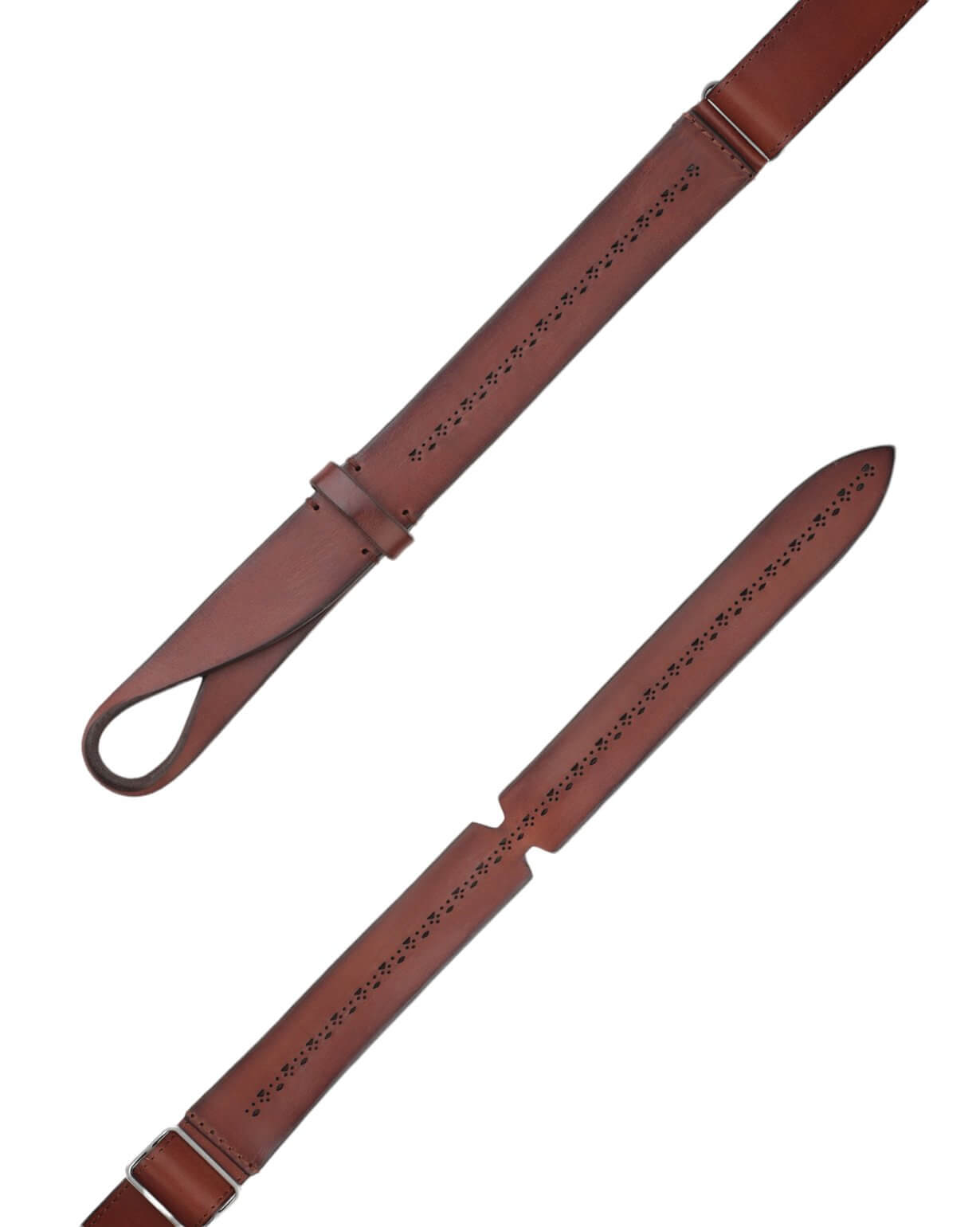 Cintura Nobuckle Bull Soft in cuoio, adjustable from size 42 to 58, made in Italy, with a nickel finish.