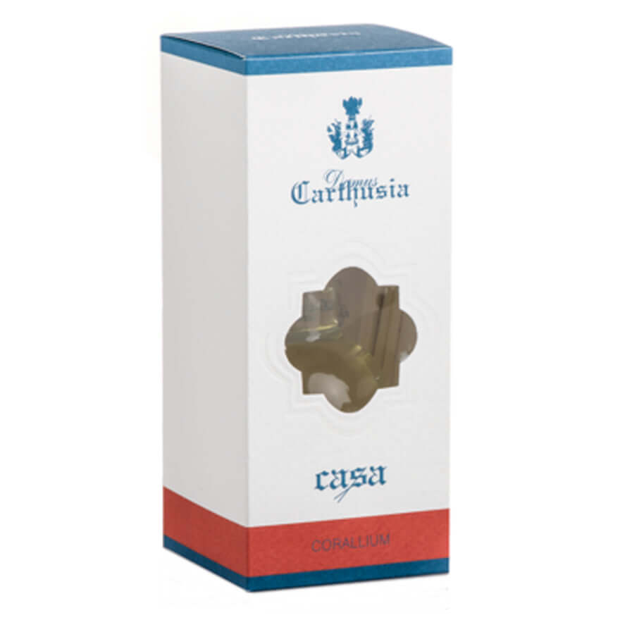 Corallium diffusore in elegante confezione bianca e blu, per una fragranza persistente in casa.