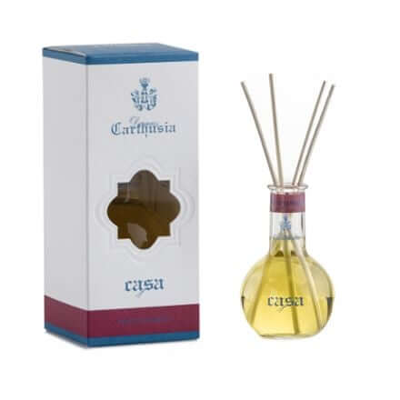Frutto di Bacco Diffusore da 100 ml con bastoncini, per una fragranza persistente e delicata in casa.