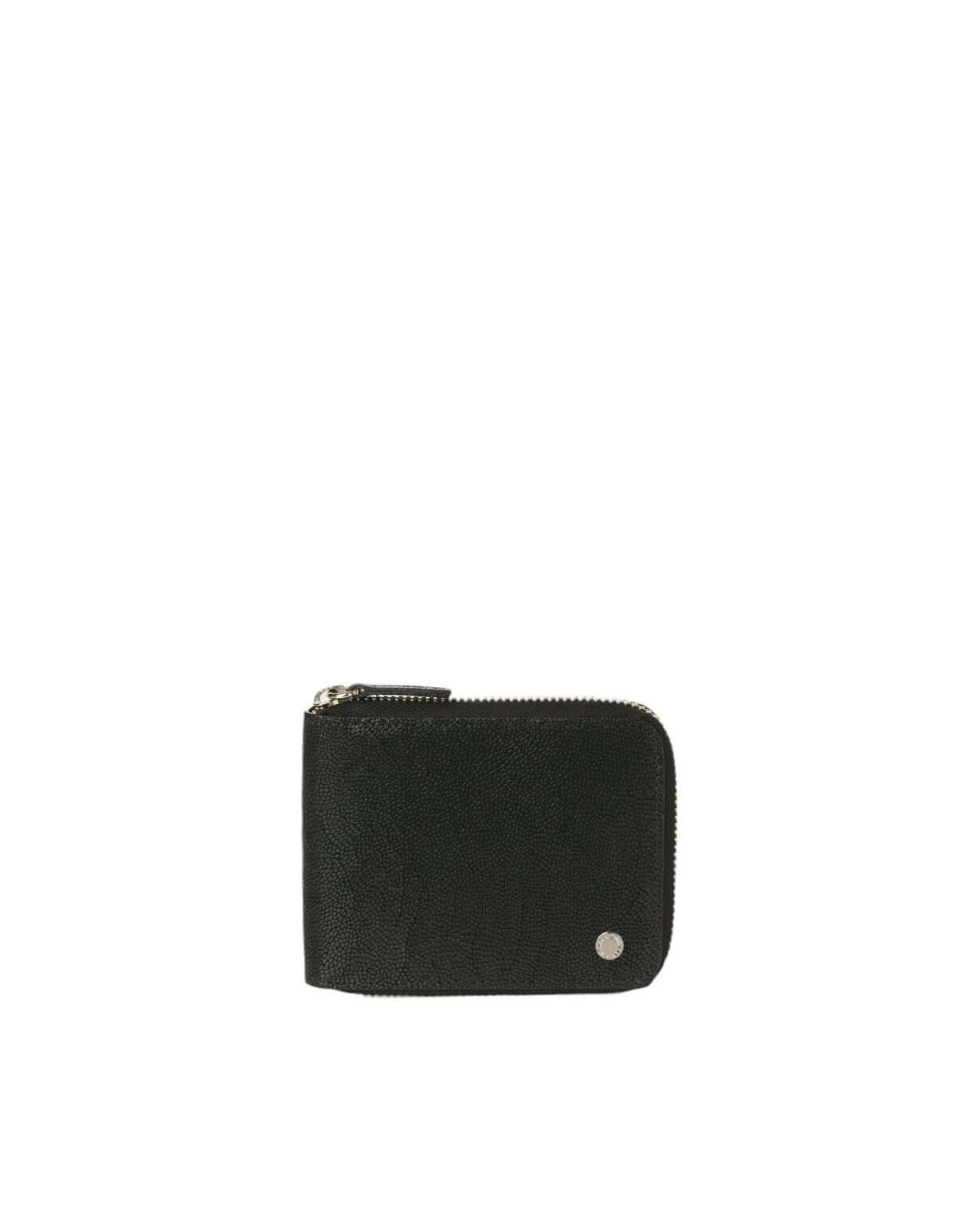 Portafoglio Frog in Pelle, 12x9x2 cm, in pelle stampata con RFID, chiusura zip, 4 scomparti carte, made in Italy.