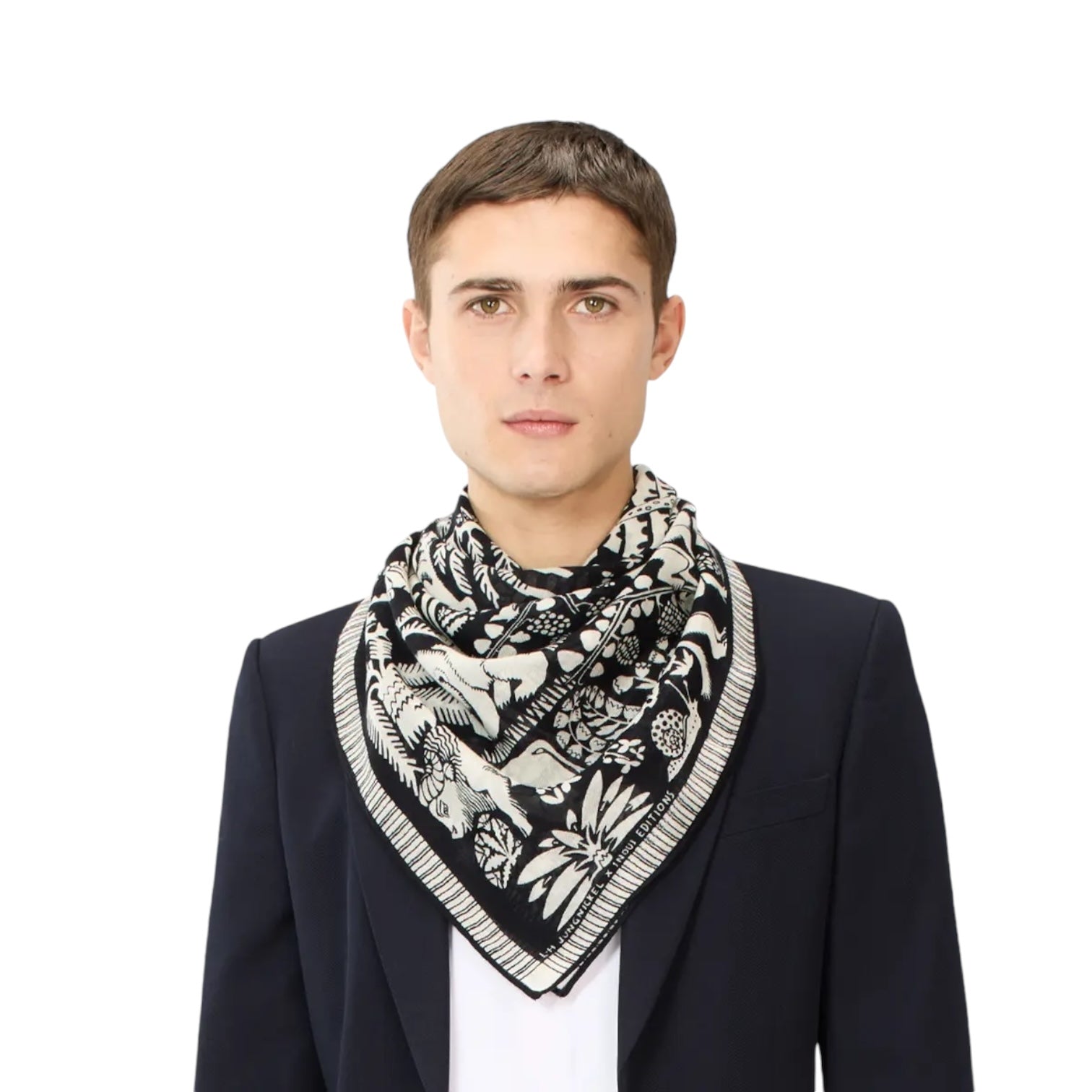 Foulard Quadrato Ludwig Nero