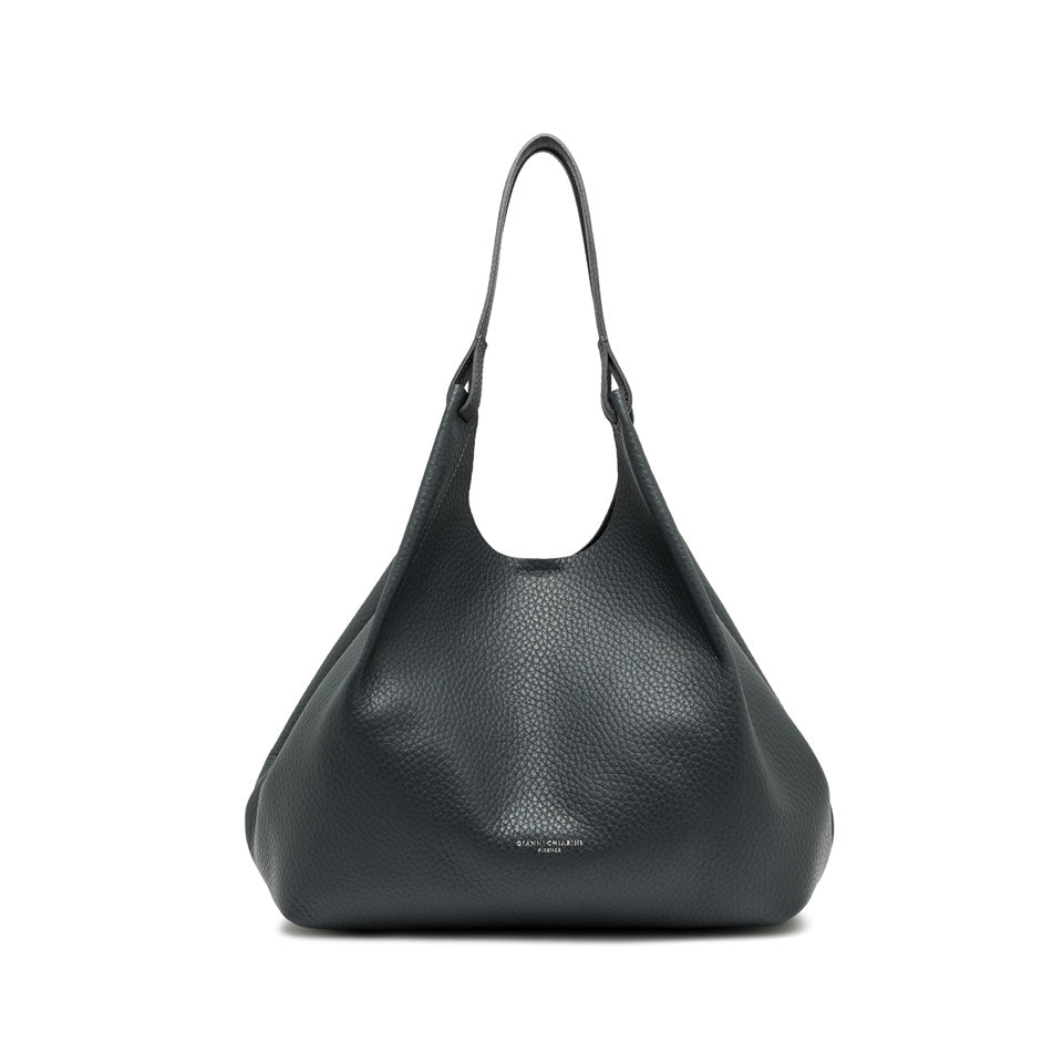 DUA minibag in soft pebble leather, contemporary design suitable for practical use by Gianni Chiarini.