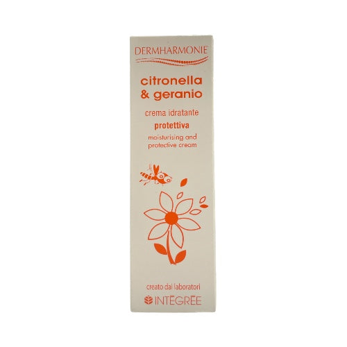 Citronella & geranio crema corpo - crema idratante e protettiva contro insetti, 100 ml.