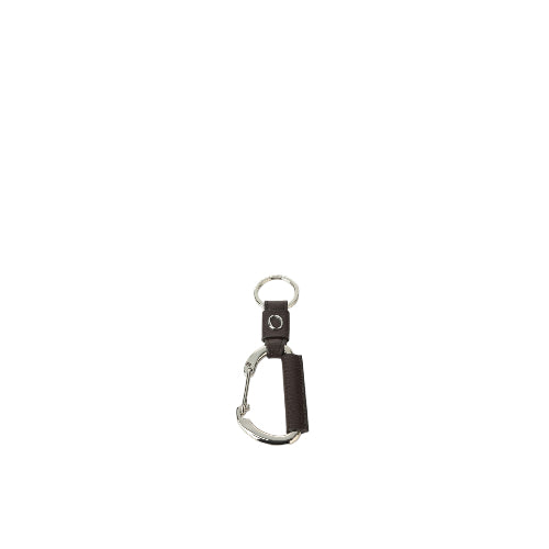 Micron Carabiner Keychain in Leather