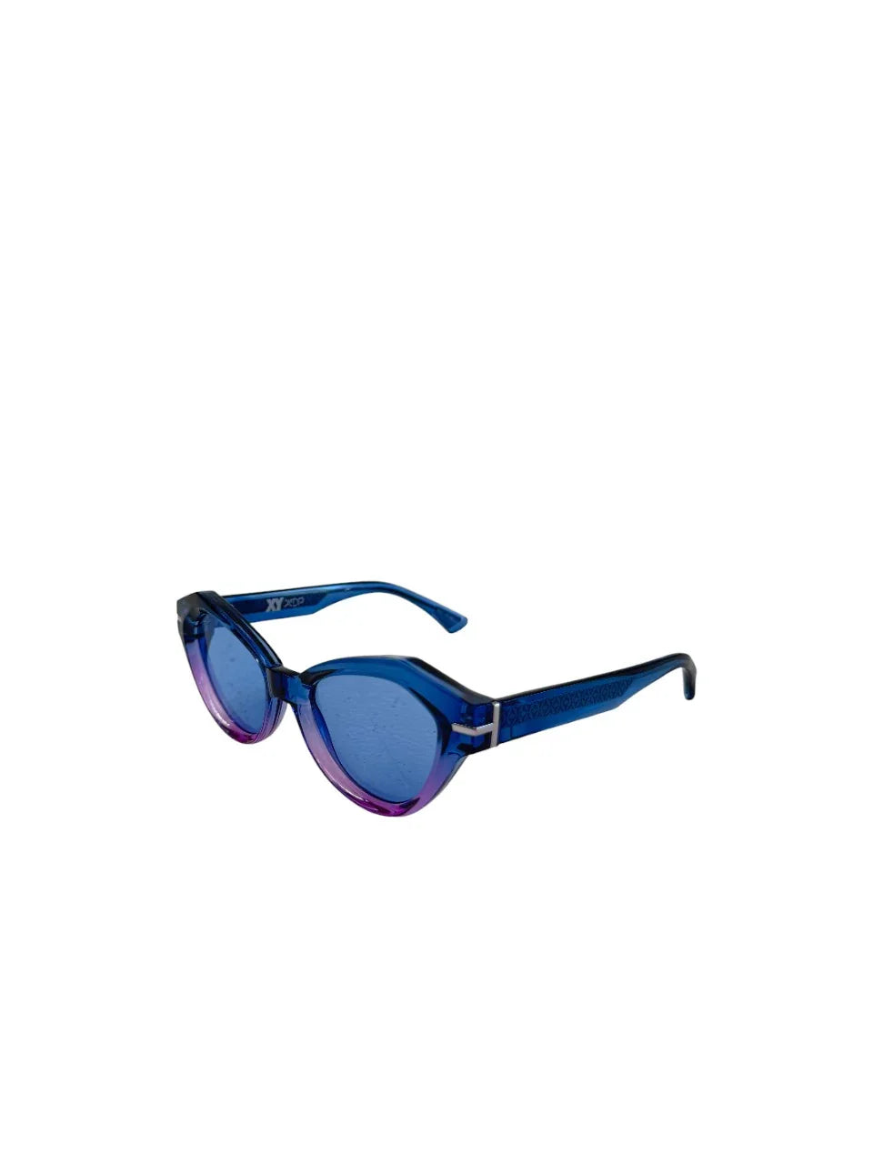 Occhiali da sole BAL HARBOUR C53 con montatura blu avio e gradient lilla, design elegante e funzionale.