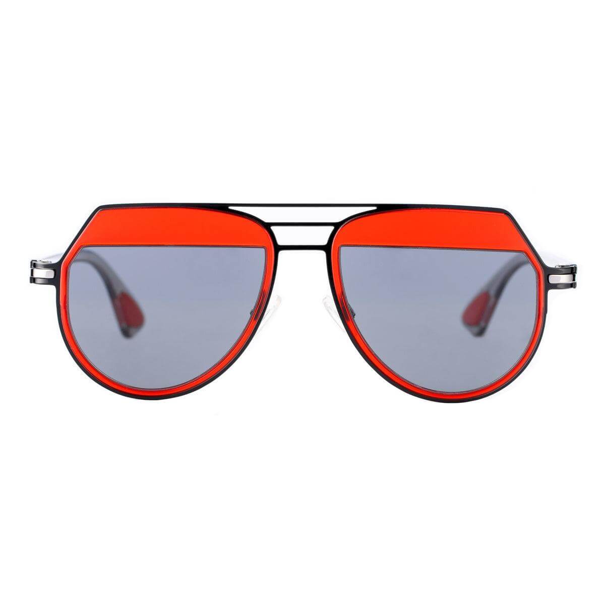 CAPE TOWN C1 sunglasses with red lenses and sleek metallic design, perfect for stylish comfort.
