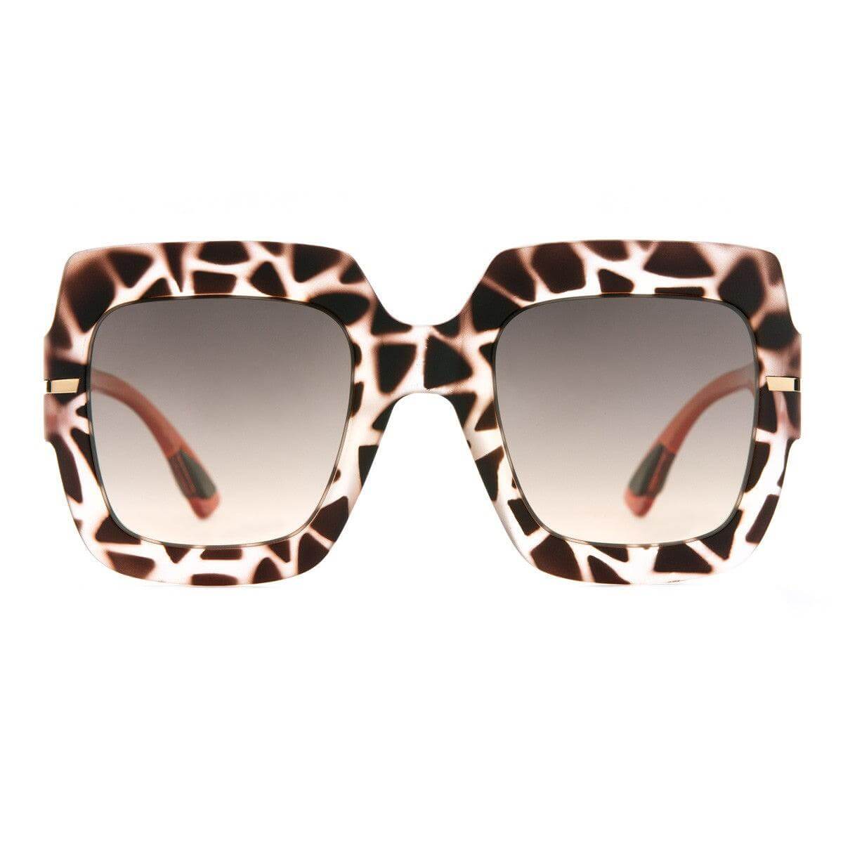 JENNIFER C23, occhiali da sole oversize con motivo giraffa, modello glamour e cool della collezione Over.