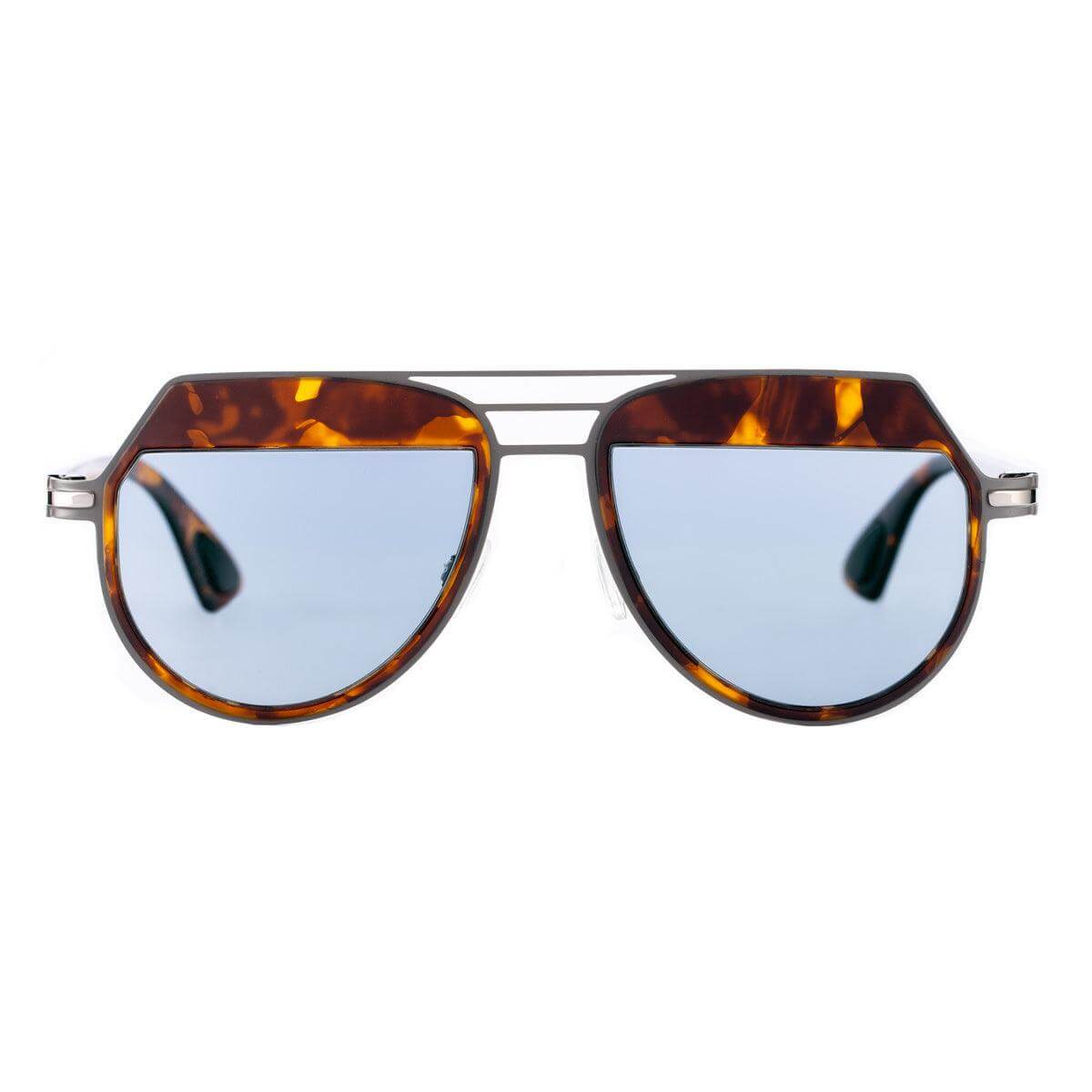CAPE TOWN C3 sunglasses with elegant design, featuring tortoiseshell frame and blue mirrored lenses.