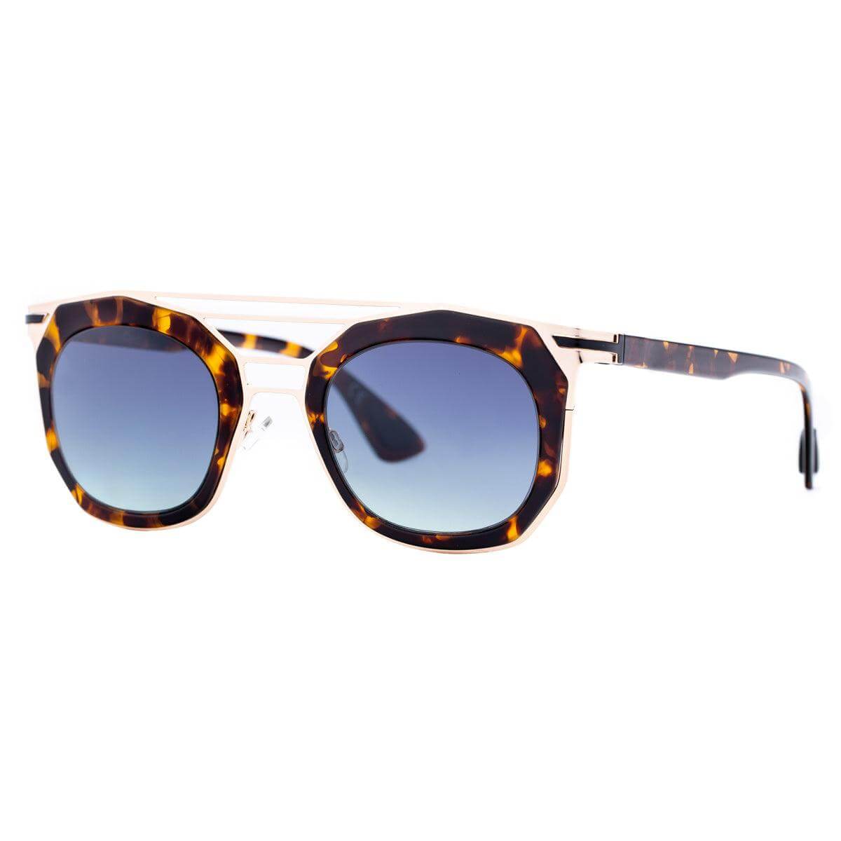 HONG KONG C2 sunglasses featuring a stylish octagonal frame with a tortoiseshell pattern and gradient lenses.