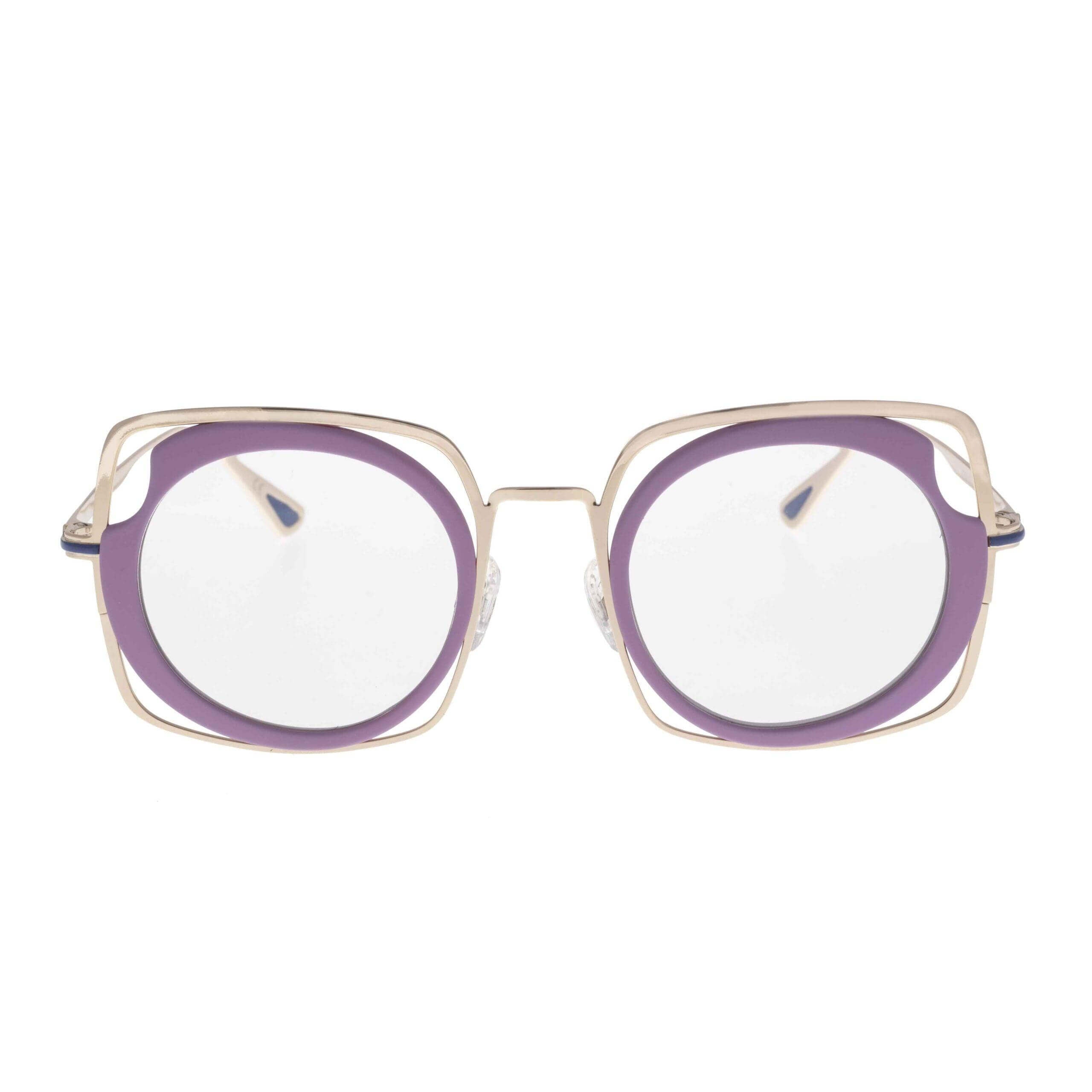 ATRIA C5 occhiali eleganti con design rotondo e quadrato, collezione Metal, carattere audace e unico.