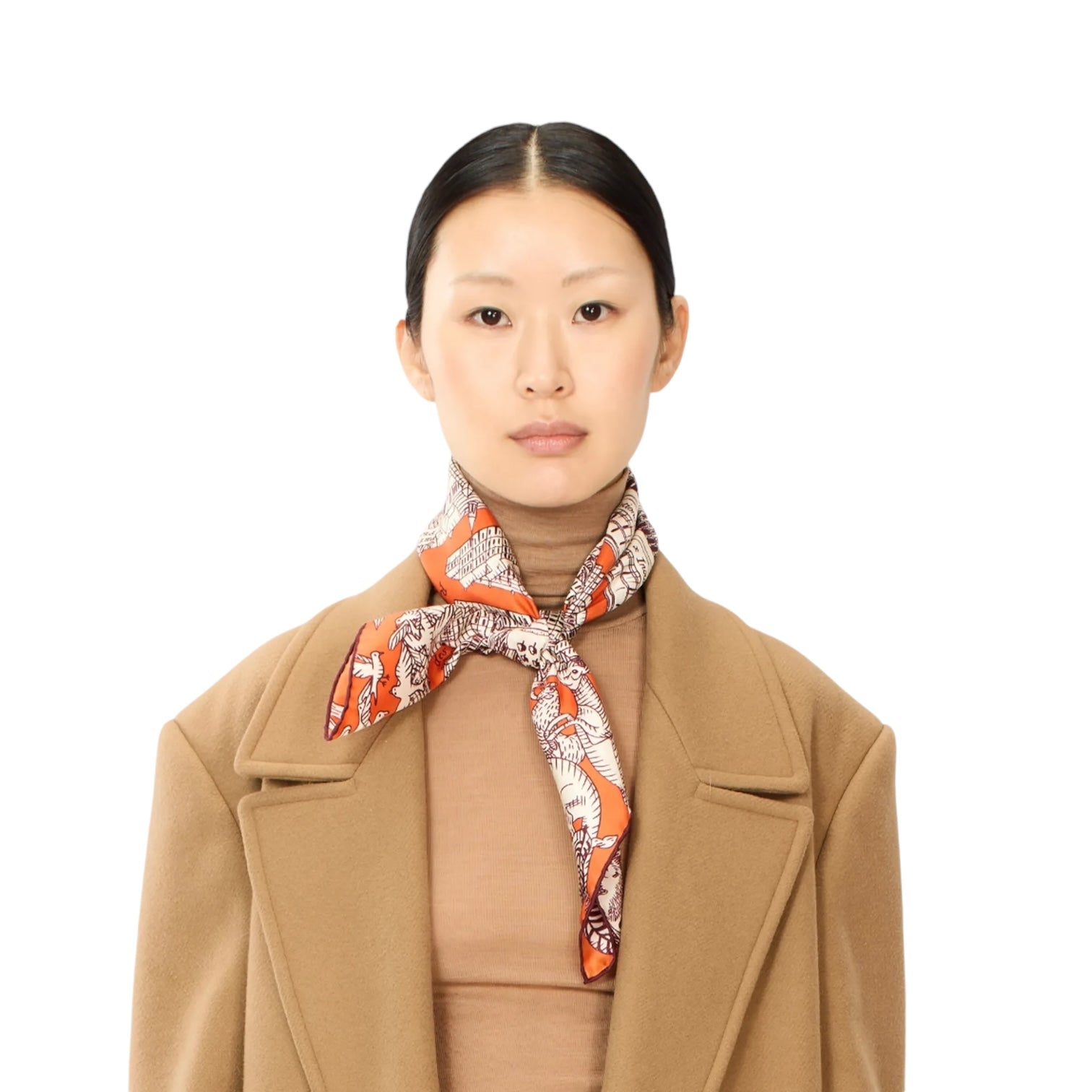 Foulard Quadrato Turgot Orange