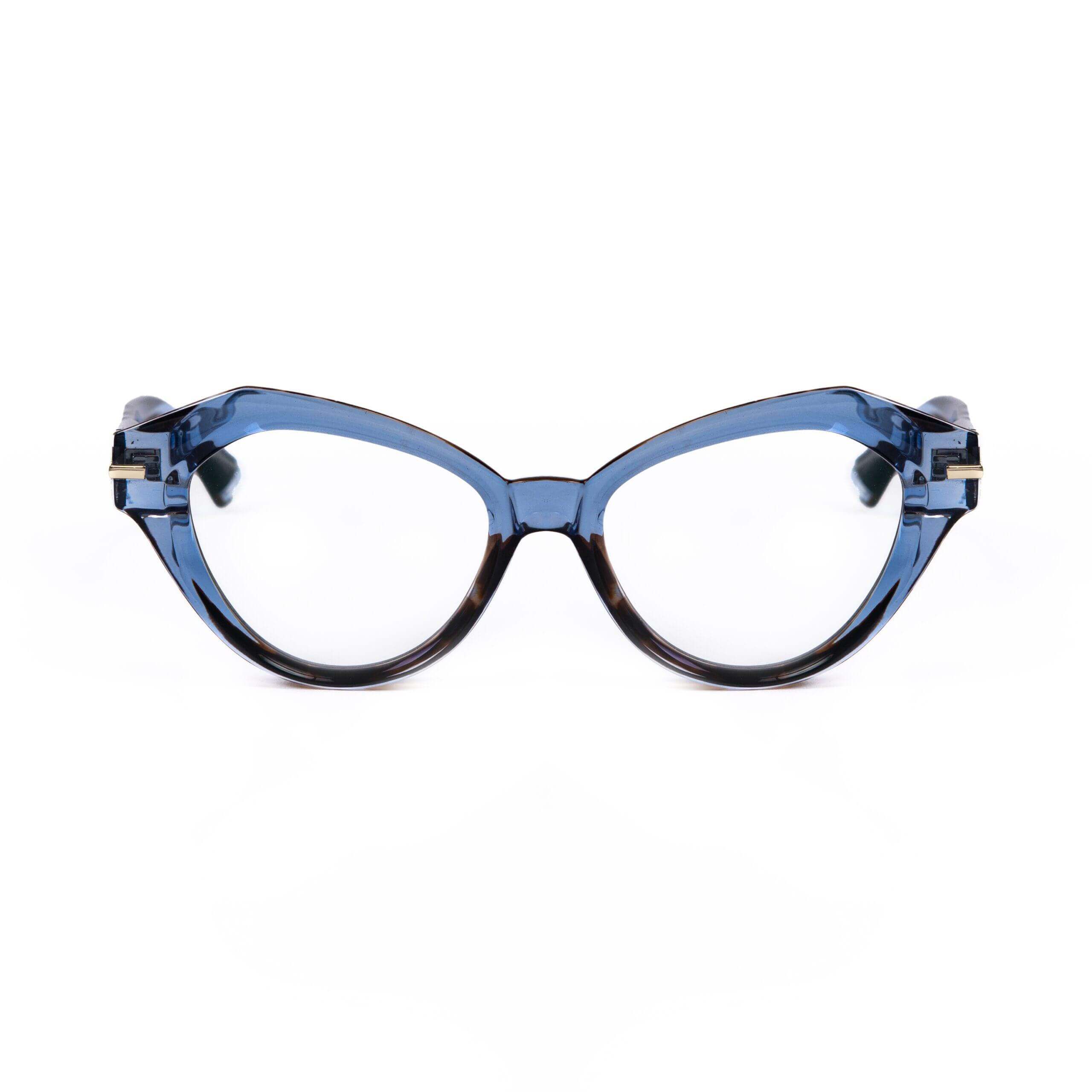 BAL HARBOUR C32 occhiali da sole azzurro trasparente con aste metalliche della collezione XY by AirDP.