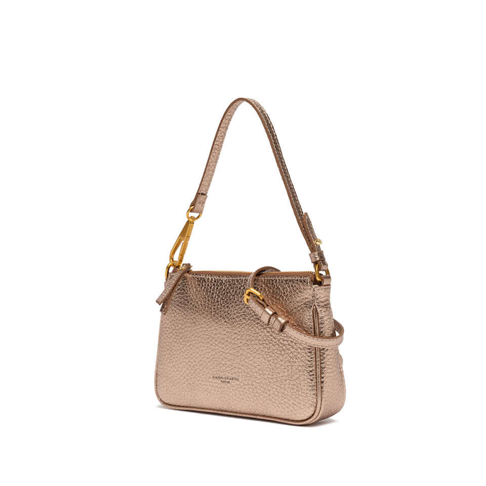BROOKE by Gianni Chiarini, elegant leather bag with zip closure and removable strap, perfect for daily use.
