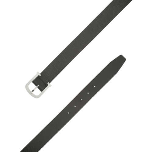 Cintura Piatta Micron in Pelle, h. 3.5 cm, pelle martellata, fibbia palladio, made in Italy.