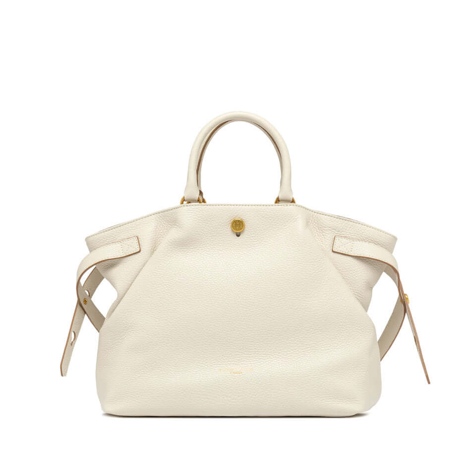 Borsa CLAUDETTE di Gianni Chiarini in pelle martellata, elegante e versatile con lacci laterali e manici.