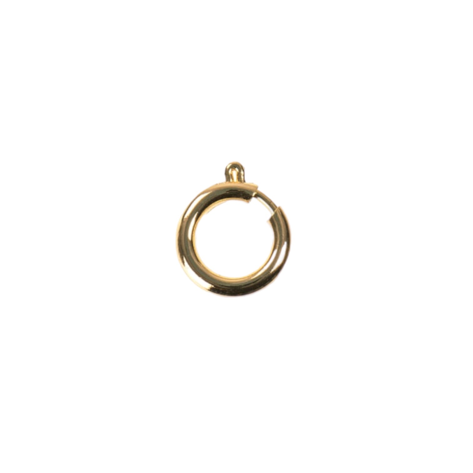 Connettore Grande in ottone placcato oro 18 carati, accessorio elegante per bijoux e creazioni artigianali.