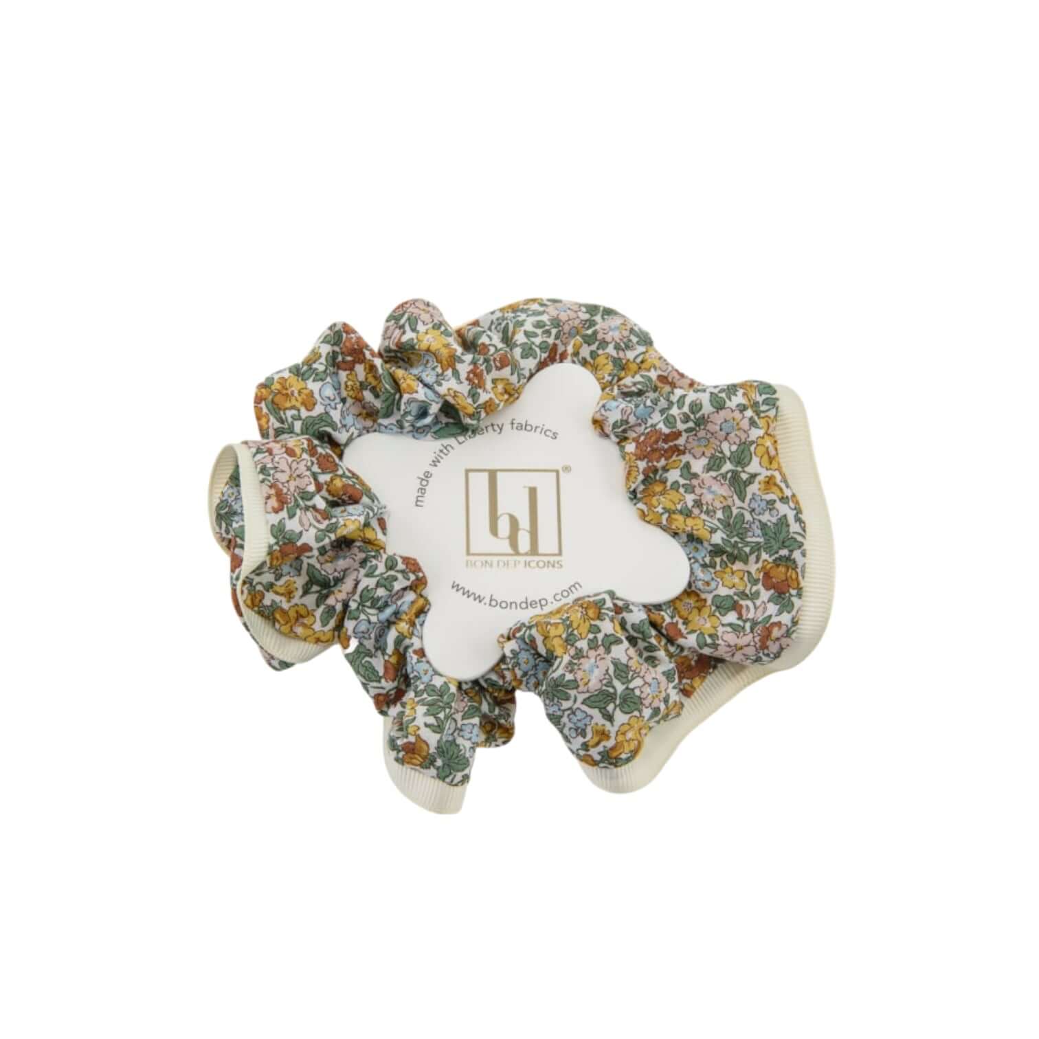 Elastico Hair Shrunk mw Liberty Penstemon Road, 100% cotton floral scrunchie for stylish hair accessories.
