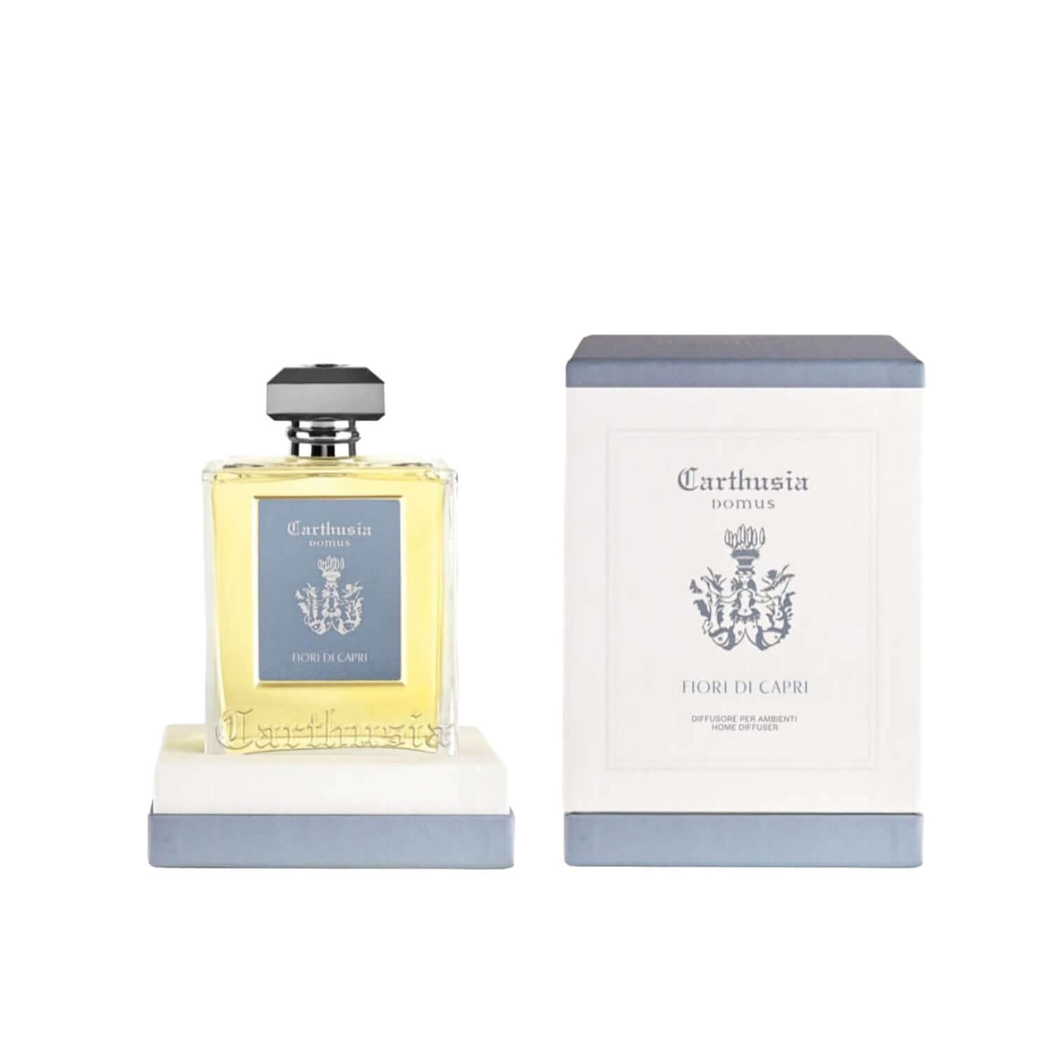 Fiori di Capri diffusore Domus by Carthusia, elegant fragrance diffuser with iconic design and premium packaging.
