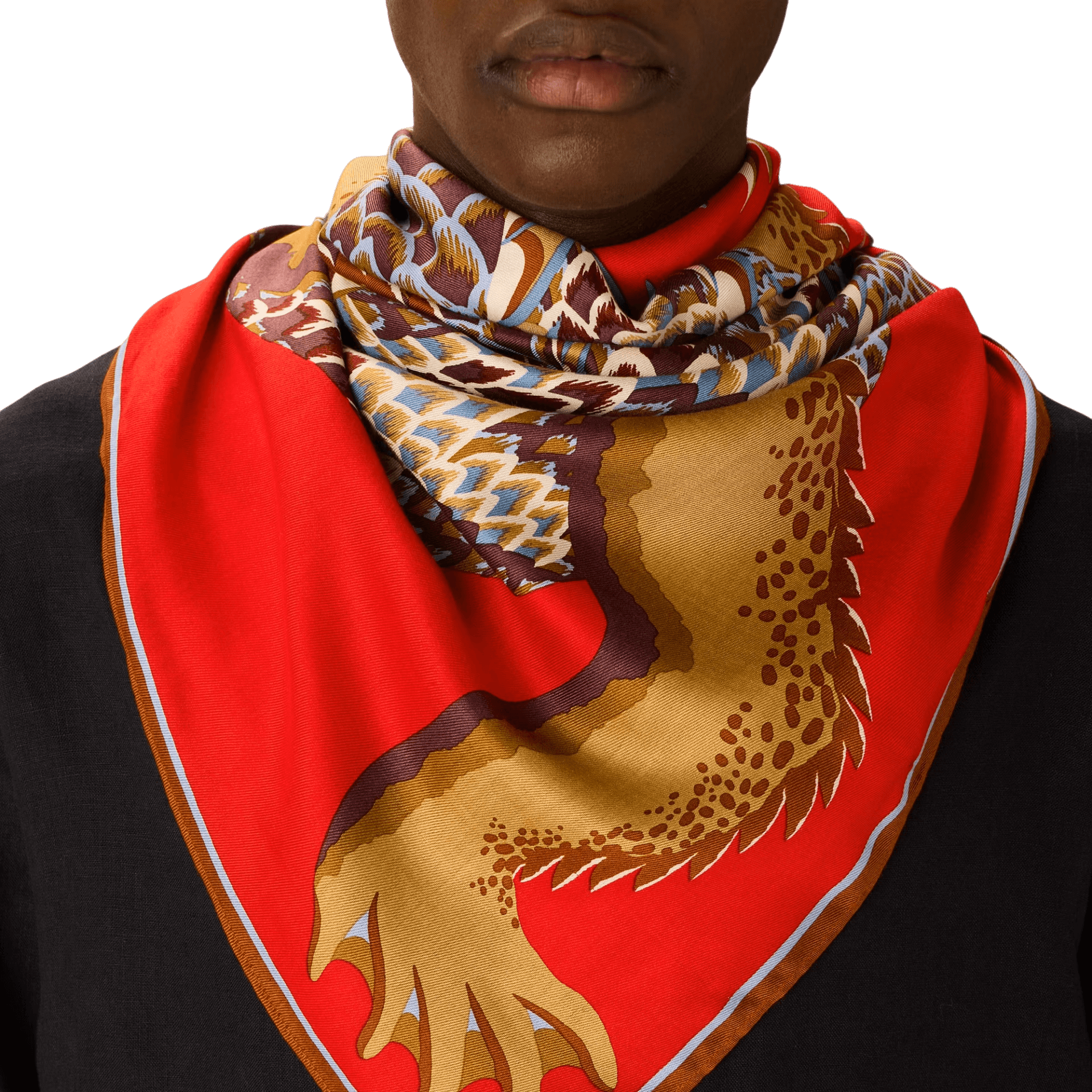 Foulard Quadrato Croco