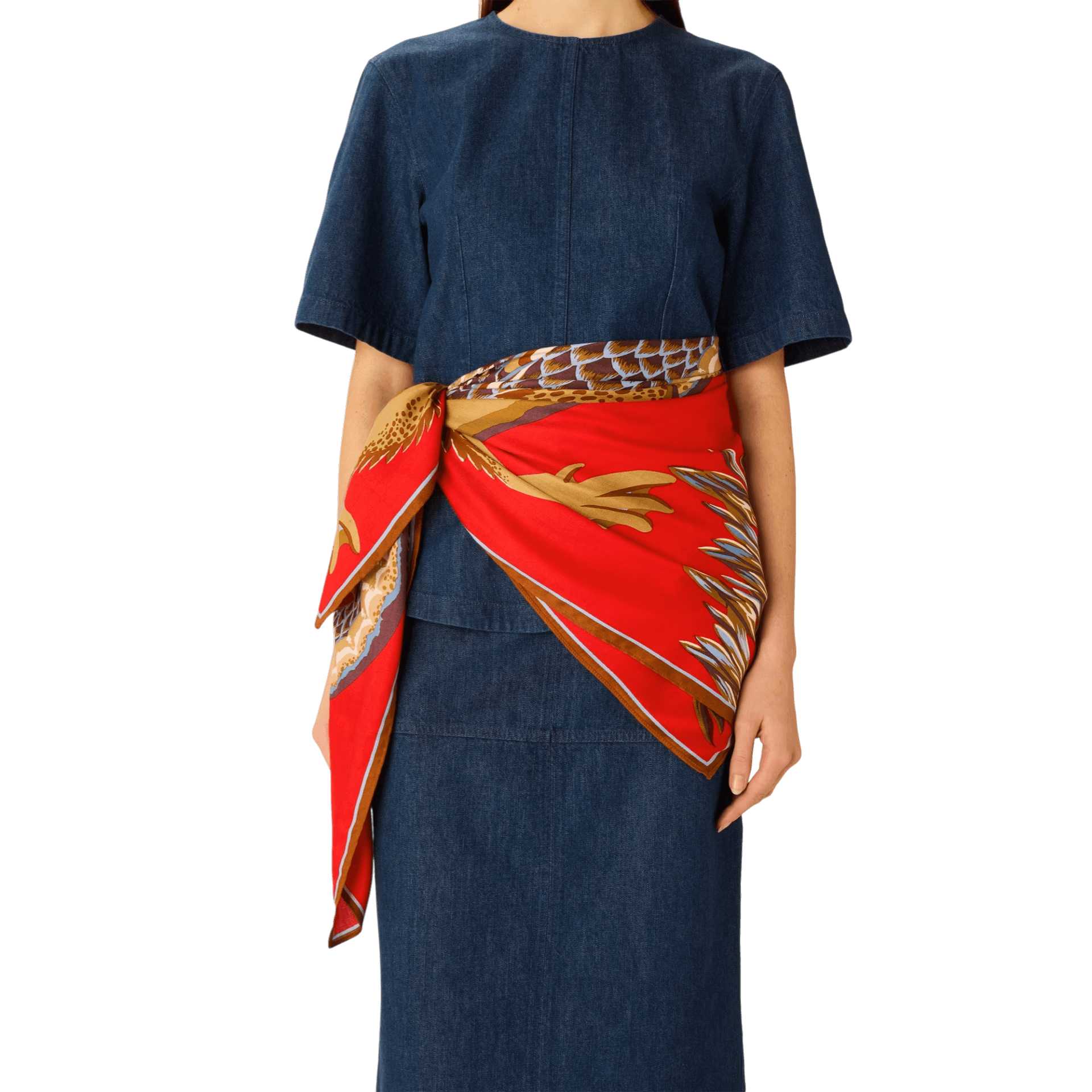 Foulard Quadrato Croco