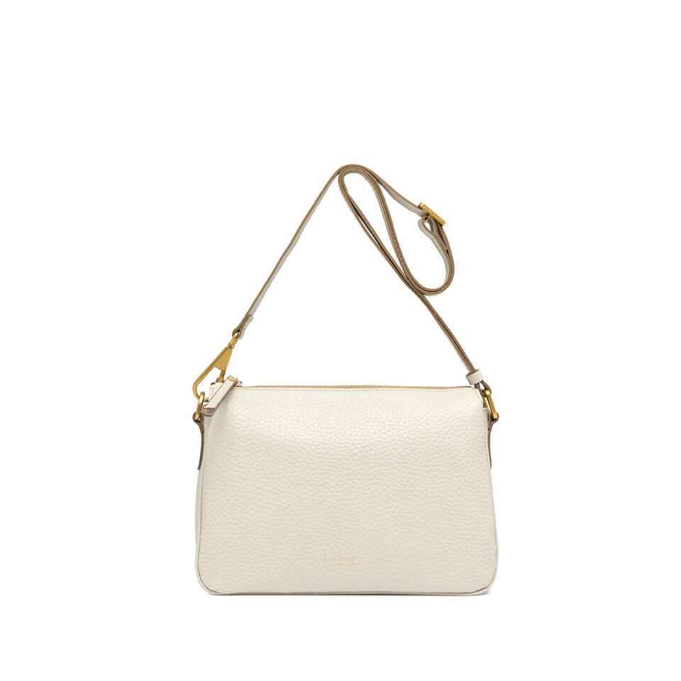 BROOKE by Gianni Chiarini, elegant leather bag with zip closure and removable strap, perfect for daily use.