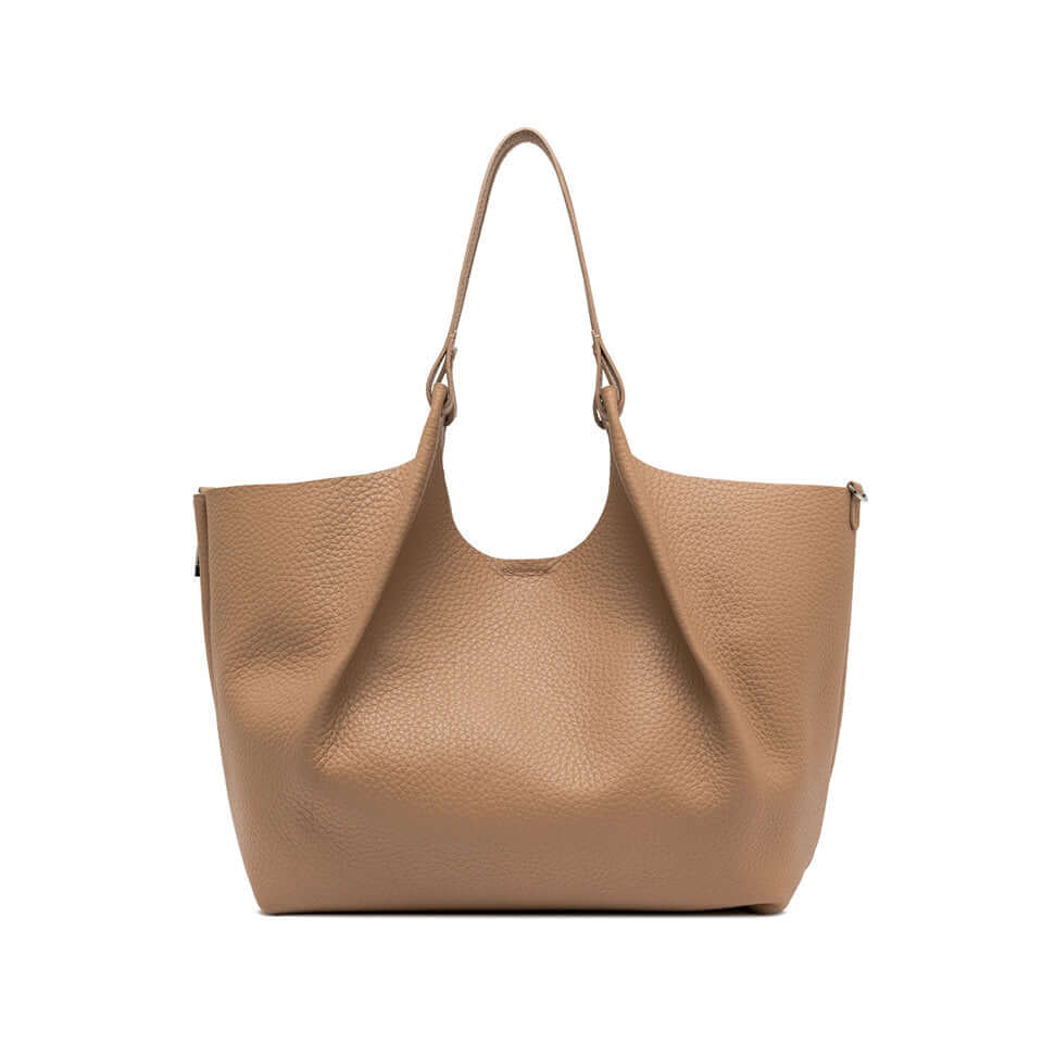 Borsa DUA Gianni Chiarini in pelle bubble double, stile pratico e elegante, dimensioni 34x38x16 cm.