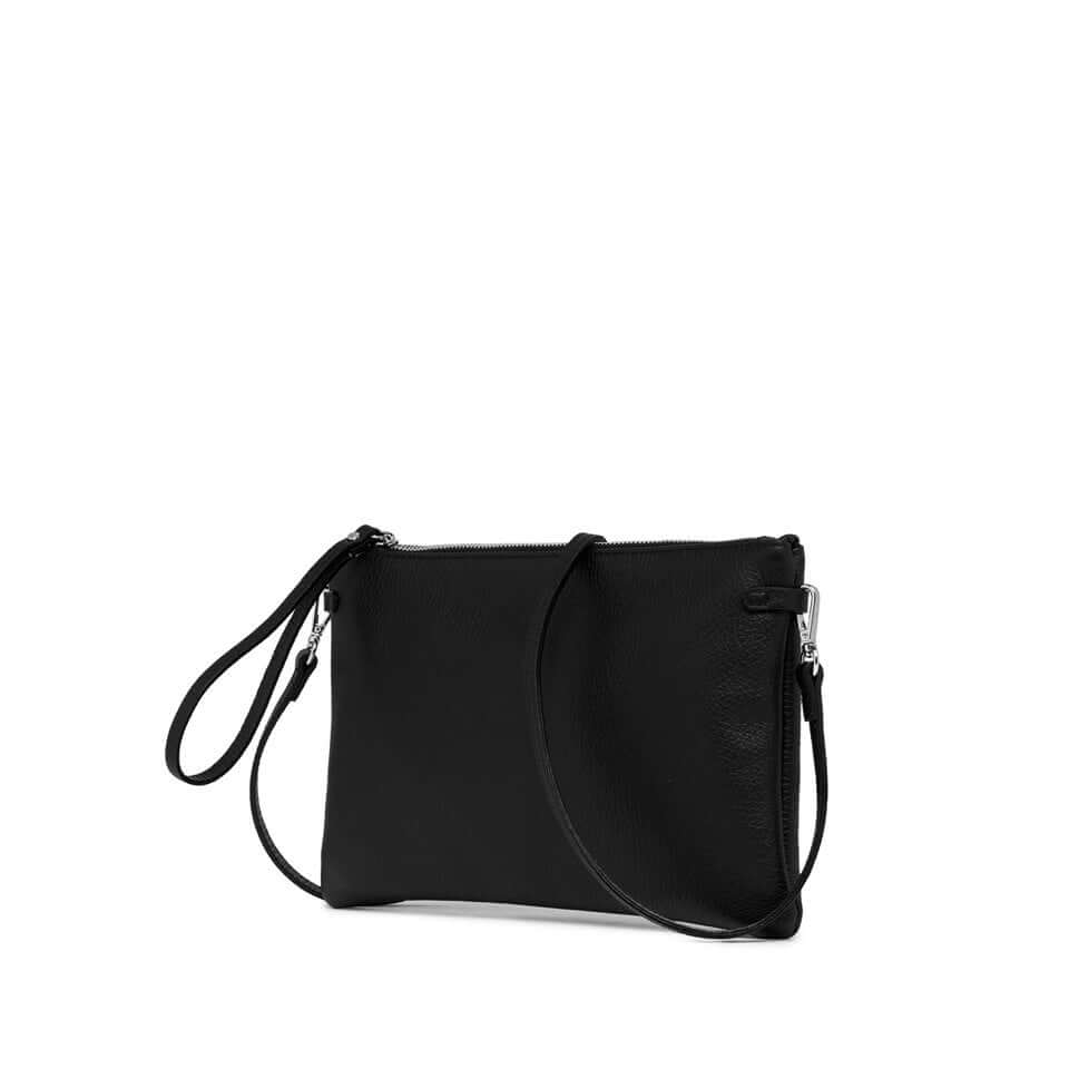 HERMY clutch by Gianni Chiarini, made of hammered leather, with removable shoulder strap for casual or elegant looks.