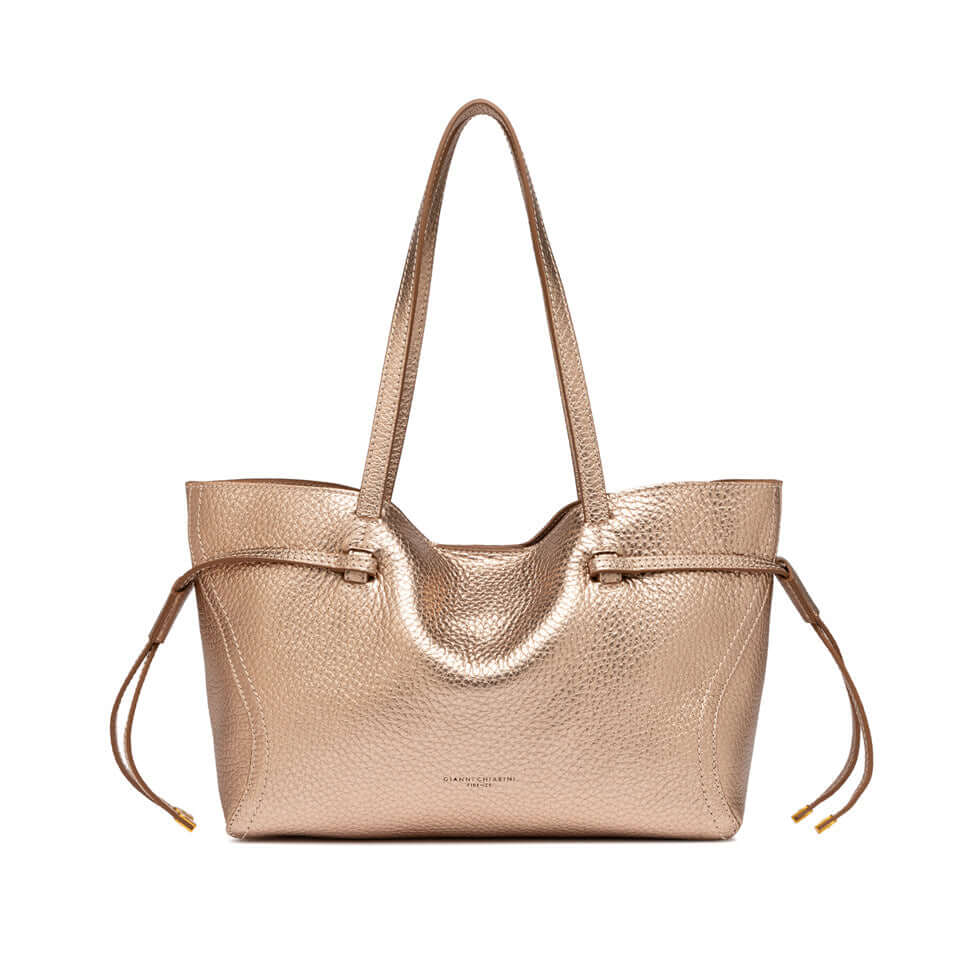 Borsa VIOLETTE in pelle double di Gianni Chiarini Firenze, elegante e versatile con cuciture a contrasto.