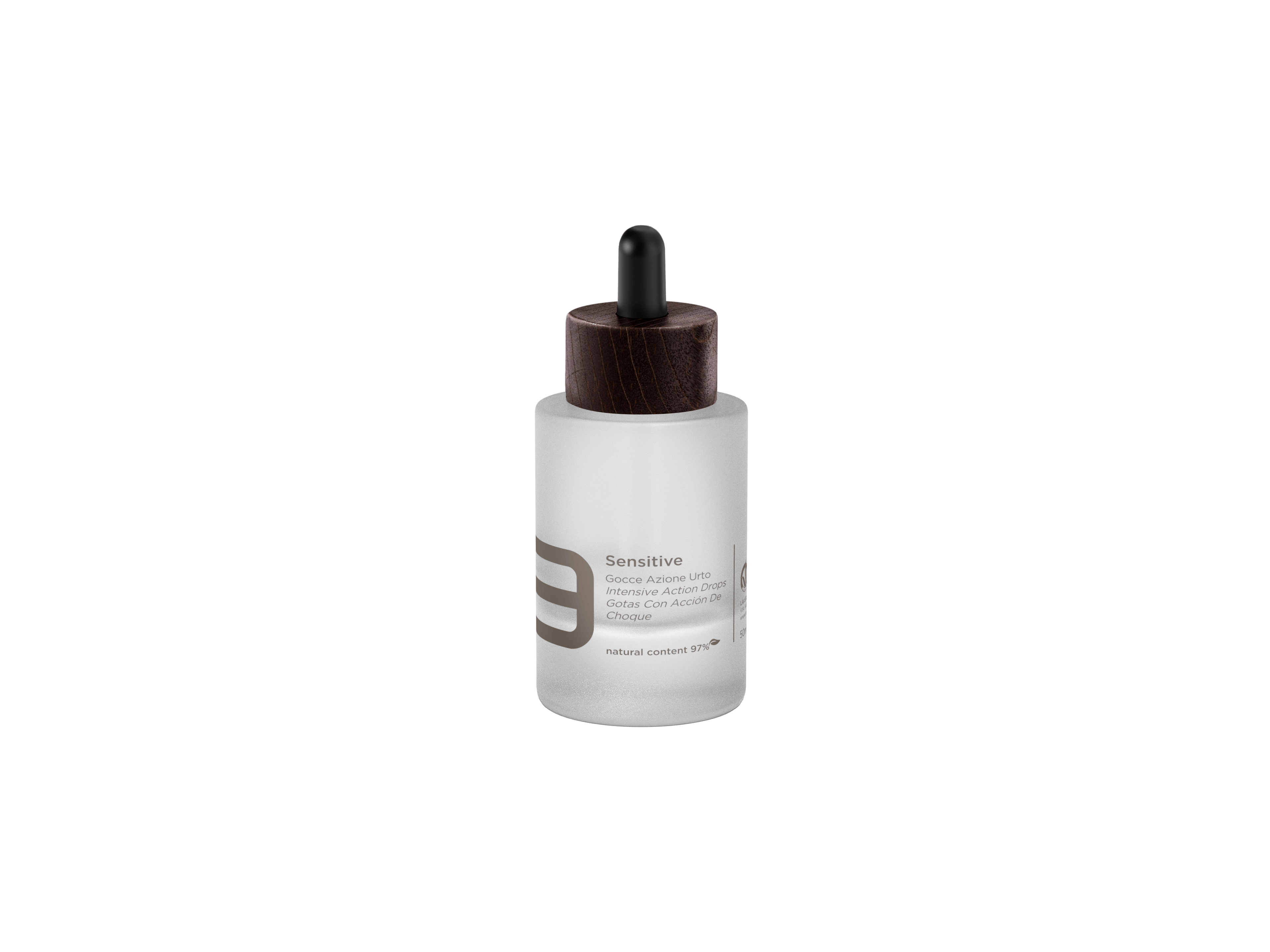 Gocce Azione Urto, siero fluido per pelli sensibili, confezione da 50 ml, trattamento antiarrossamento.