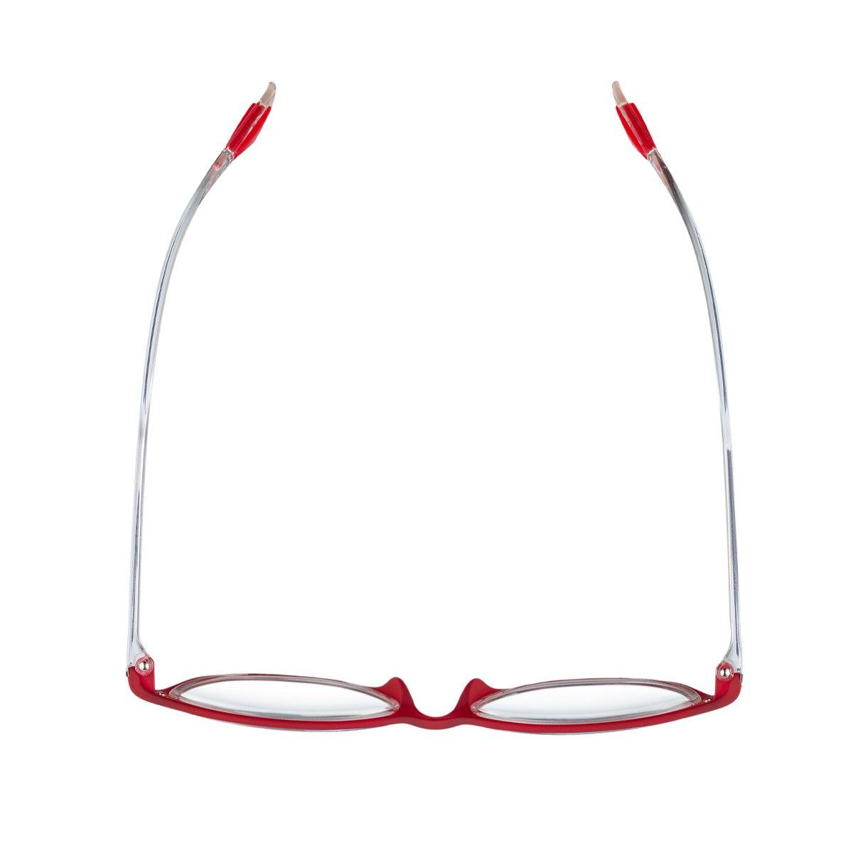LOLLI C1 occhiali rossi ergonomici della collezione Frame, leggeri e con design a contrasto.